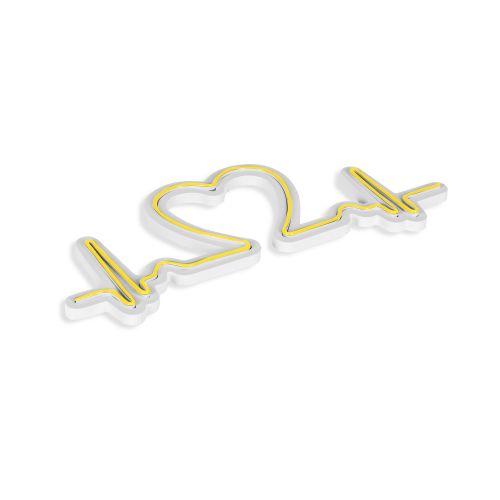 Wallity Ukrasna plastična LED rasvjeta, Love Rhythm - Yellow slika 5