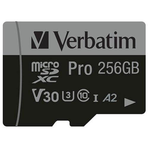 Verbatim PRO Micro SDXC C10 U3 256GB (47045) slika 1
