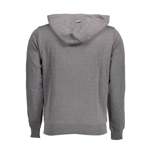 US POLO SWEATSHIRT WITH ZIP GRAY MAN slika 2