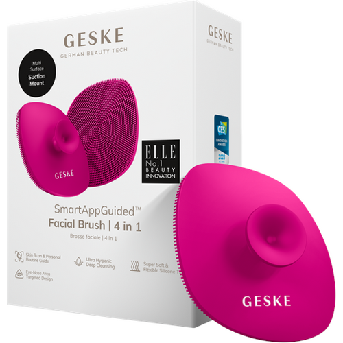 Facial Brush GESKE | 4 in 1 , s držačem, magenta slika 1