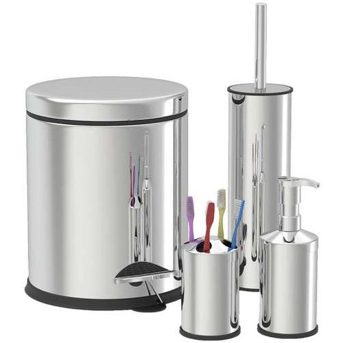 ZILAN ZLN4605 KANTA SA POKLOPCEM 3L + SET ZA KUPATILO INOX 4 slika 1