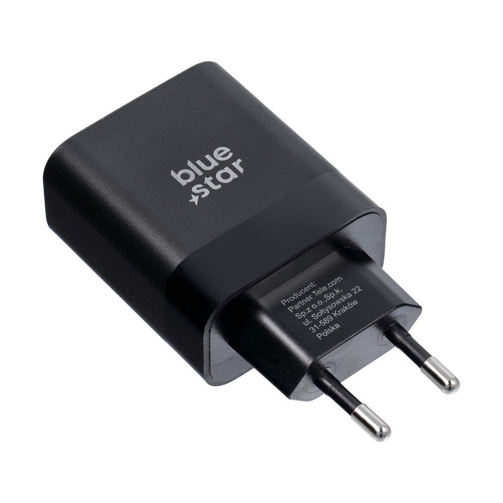 Blue Star USB C QC4.0 PD 3A 45W punjač za telefon + USB C na USB C kabel TFB-TC-45WPD crni slika 3