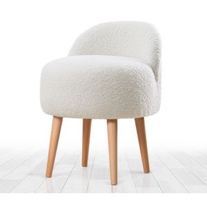 Rufmee - White White Pouffe