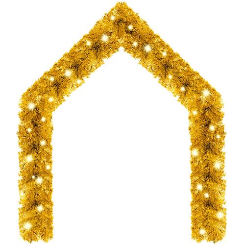 Božićna girlanda s LED svjetlima 10 m zlatna slika 10