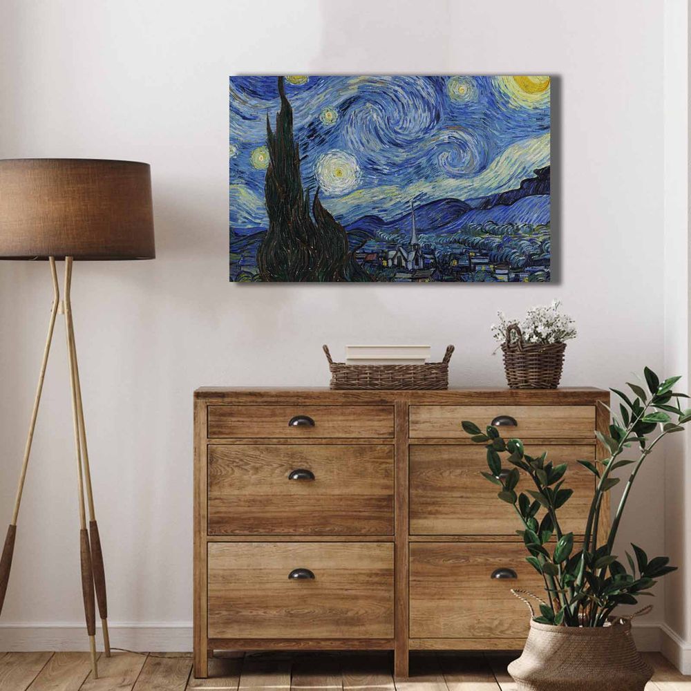 Dekorativna Slika na Platnu 'Vangogh' - Višebojna, 45x70 cm slika 1