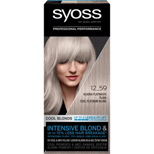 Syoss Cool Blonds 12-59 Hladna platinasta plava slika 1