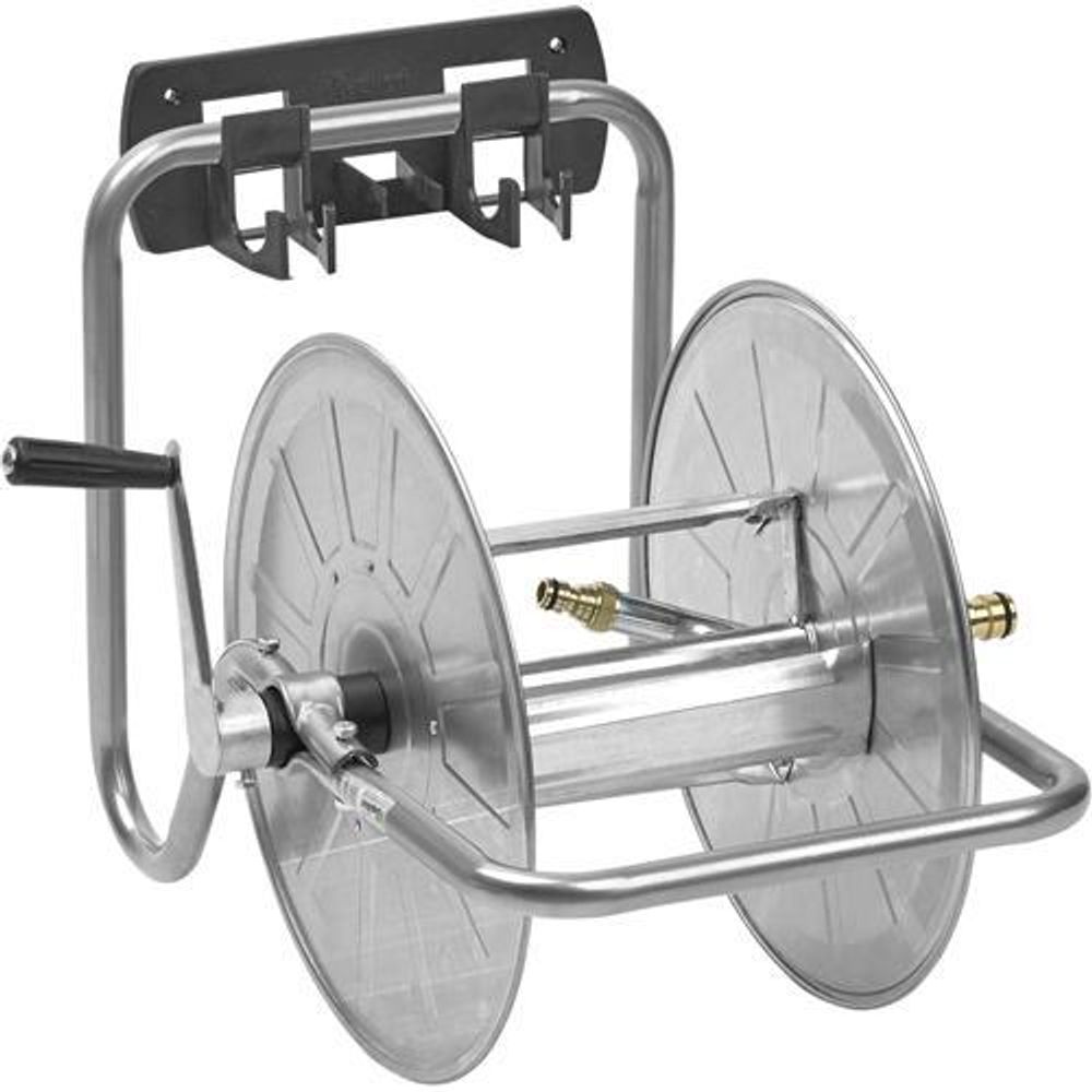 PAPILLON pocinčana prenosna motalica sa nosaćem za zid, model 1 PER TURBO, za 50 met 1/2" crijeva  slika 1