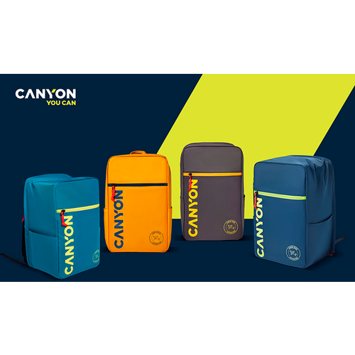 CANYON cabin size backpack for 15.6" laptop, polyester ,dark green slika 11