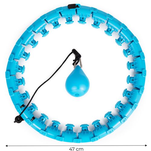 ModernHome hula hoop s masažnim oprugama plavi slika 7