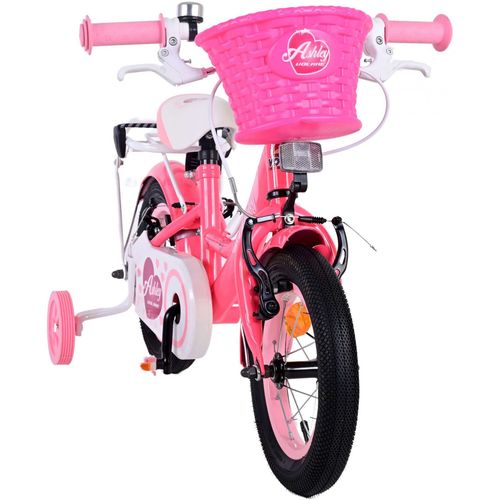 Volare Ashley dječji bicikl 12 inča roza/crveni s dvije ručne kočnice slika 6