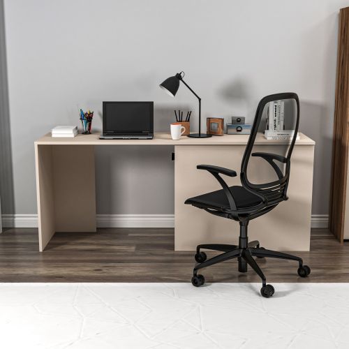 Akser - Light Walnut, Beige Light WalnutBeige Study Desk slika 1