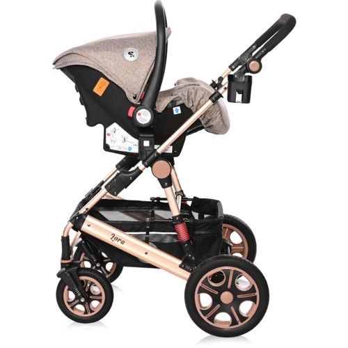 LORELLI LORA Pearl Beige Kolica 3u1: Košara + Autosjedalica + Zimska Navlaka (0mj+) - (do 15kg/96cm) slika 9