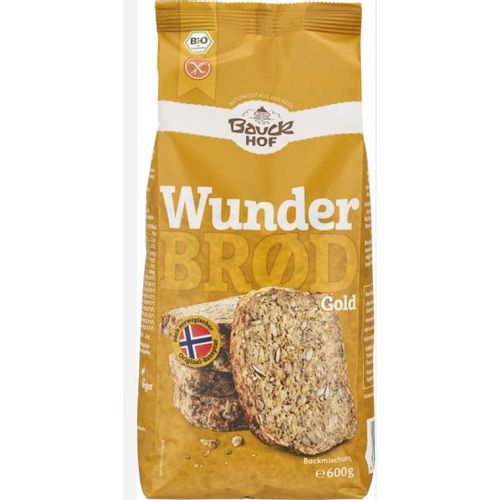 BAUCKHOF Pripravak za kruh gold sa kurkumom bez glutena BIO  600g slika 1
