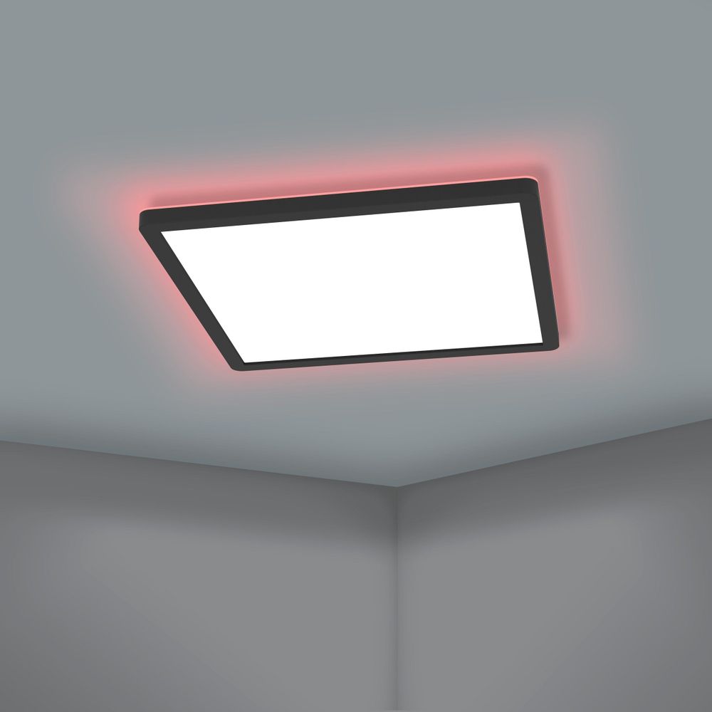 Eglo LED Panel ROVITO-Z, 16,5W, RGB-B, 420x420mm, Crna slika 2