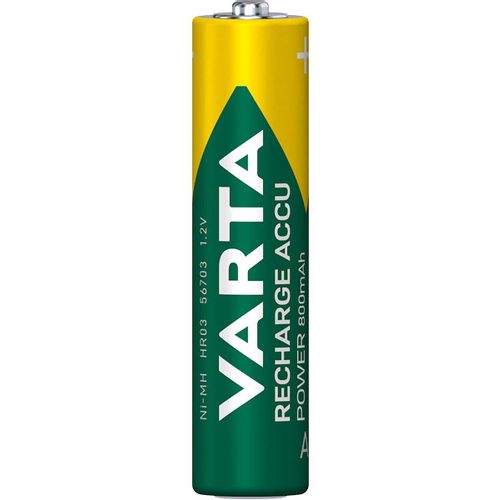 VARTA AAA 800mAh HR03 PAK4 CK, punjive NiMH baterije (rechargeable VARTA Ready to use) slika 1