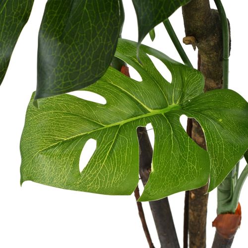 Umjetna biljka monstera s posudom 130 cm zelena slika 10