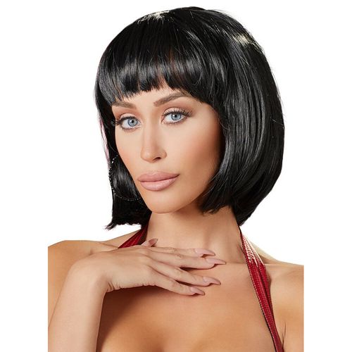 Perika Crnka Kratka Black Bob Wig slika 1