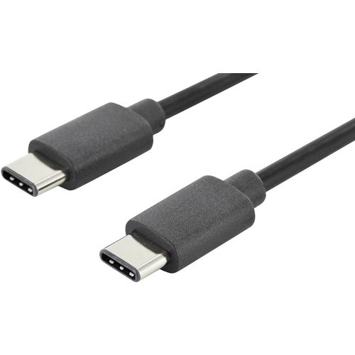 Digitus USB kabel USB 2.0 USB-C® utikač, USB-C® utikač 1.80 m crna okrugli, utikač primjenjiv s obje strane, dvostruko zaštićen AK-300138-018-S slika 3