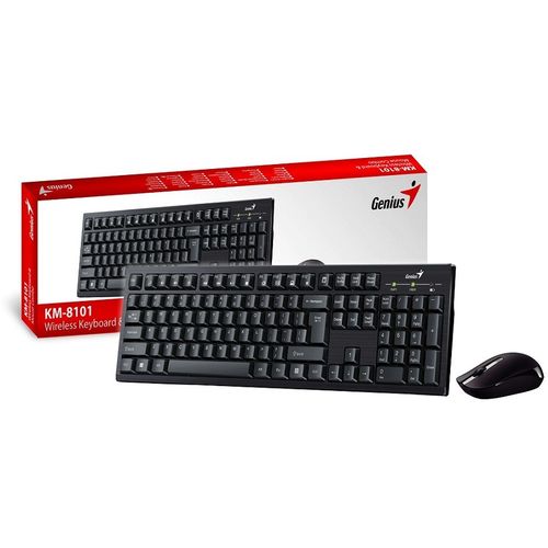 GENIUS Smart KM-8101 Wireless USB YU crna tastatura + miš slika 3