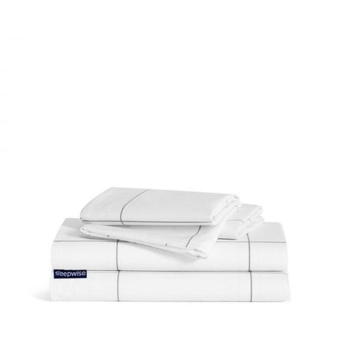 Sleepwise Soft Wonder-Edition posteljina, Kockast Sivo / Bijela slika 1