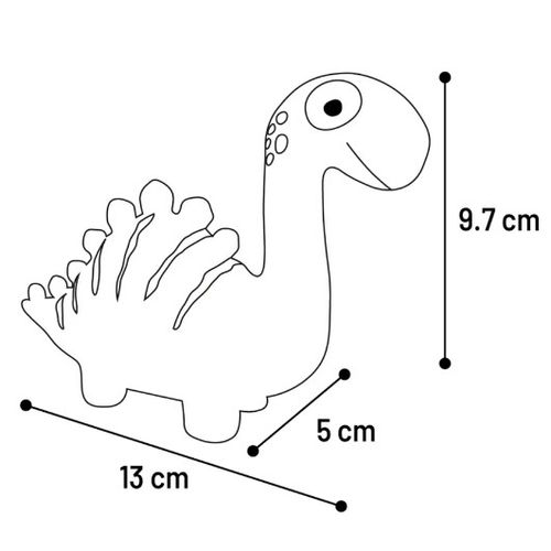 LATEX DINO ZELENI S - Igračka za pse slika 2