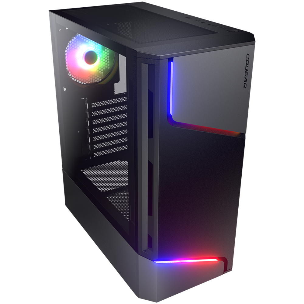 COUGAR | MX360 RGB | PC Case | Mid Tower / Metal Front Panel with ARGB strips / 1 x ARGB Fan / TG Left Panel slika 2