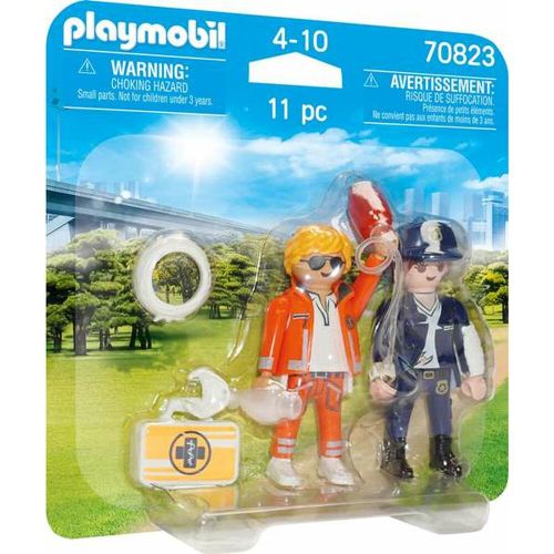 Playset Playmobil 70823 Doktor i Policija (11 komada) slika 1