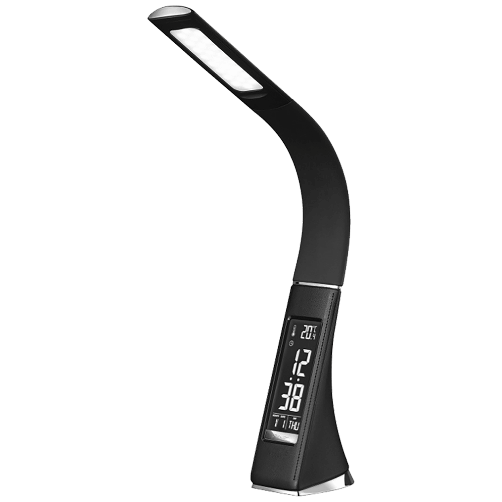 MeanIT Lampa, LED, stolna sa satom, alarmom i termometrom - L5 slika 1