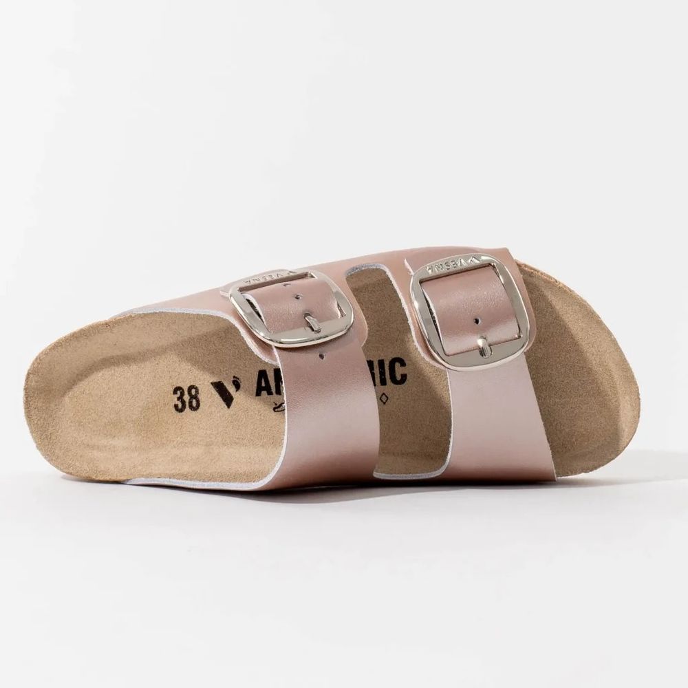 Vesna Anatomske papuče Aurora, Metal Roze slika 3