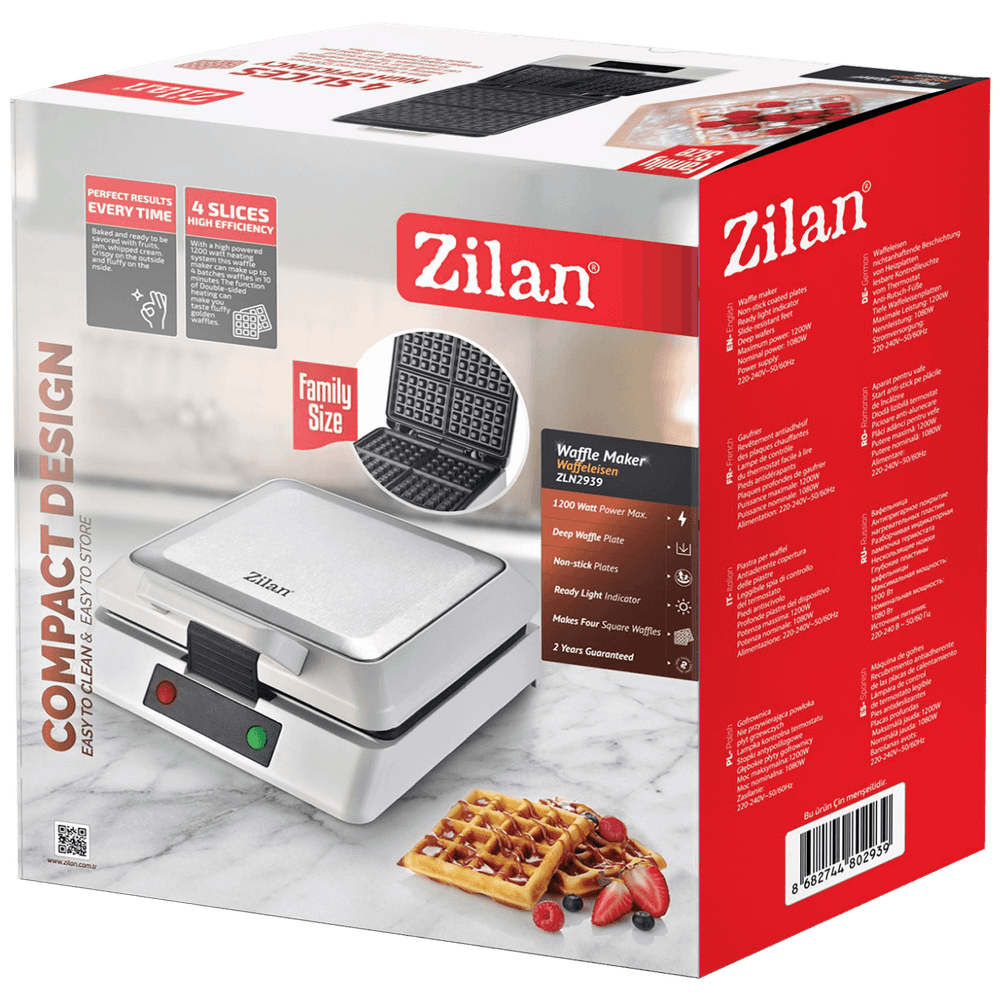 Zilan Aparat za vafle, 1200 W - ZLN2939 slika 2