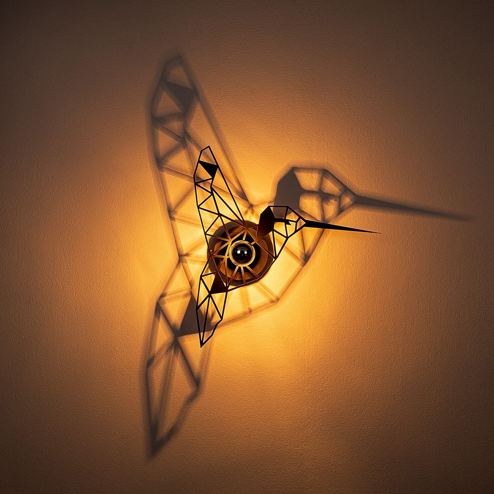 W-053 Crna Zidna Lampa slika 5