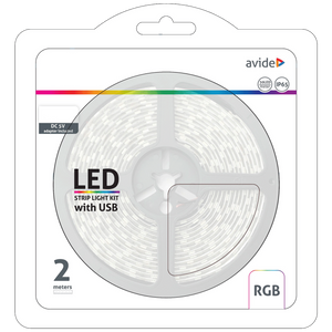 Avide LED traka, RGB, 7.2W, 5V, 2 met., IP65 - ABLSBL5V5050-30RGB65