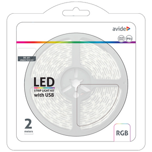 Avide LED traka, RGB, 7.2W, 5V, 2 met., IP65 - ABLSBL5V5050-30RGB65