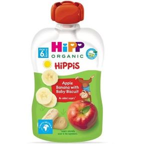 Hipp pouch jabuka, banana i dečji keks 100g 6M+