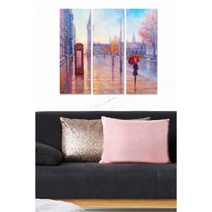 Dekorativna Slika od MDF-a u Više Boja (Set od 3 Komada)