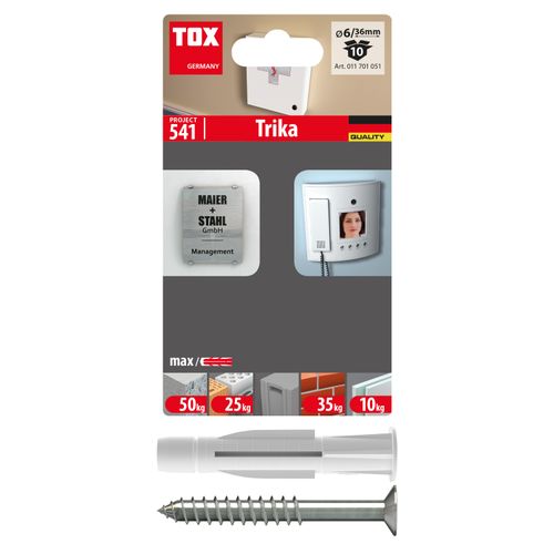 Tox TRIKA 6/36 + VIJAK (10/1) višenamjenski tipal s vijkom slika 1