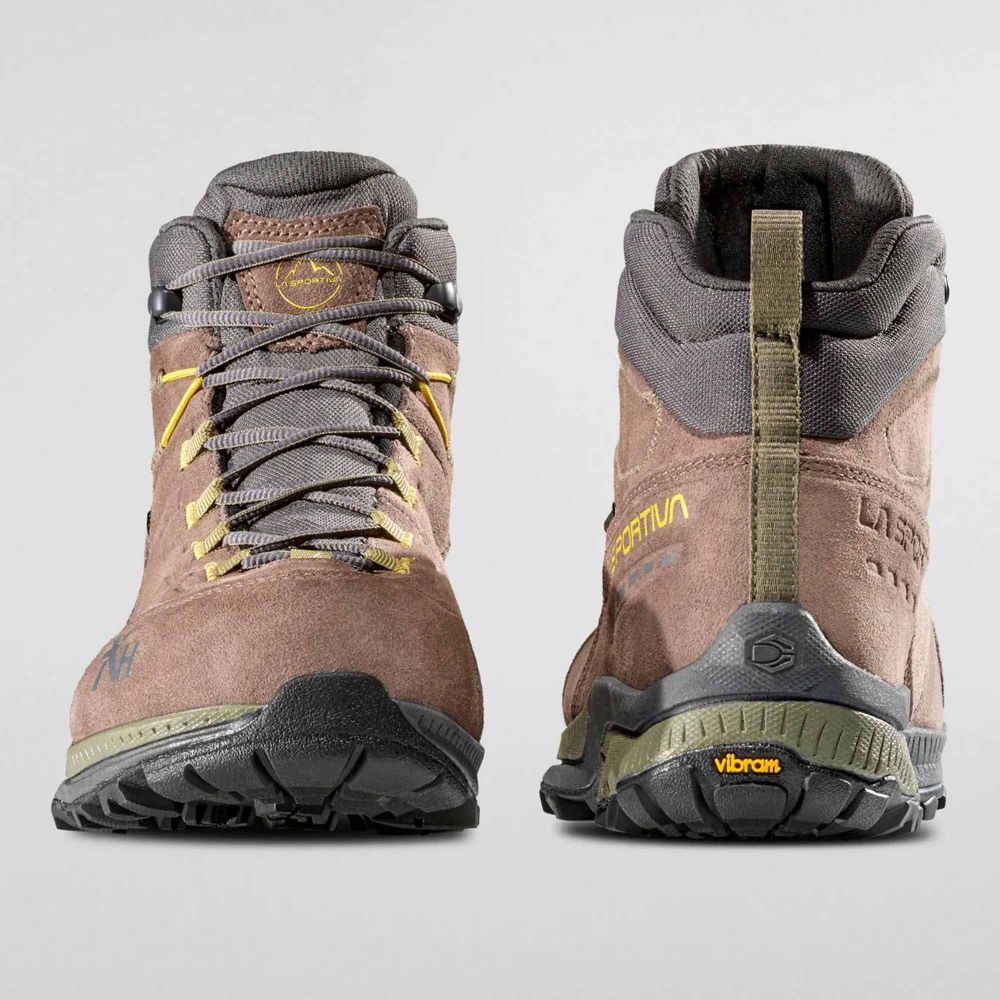 La Sportiva Muške gležnjerice Hike Mid Leather GTX, Taupe/Moss slika 4