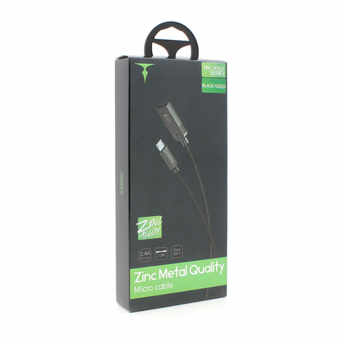 Data kabl T-phox Zinc Holly micro USB 2.4A zlatno-crni 1.2m slika 1