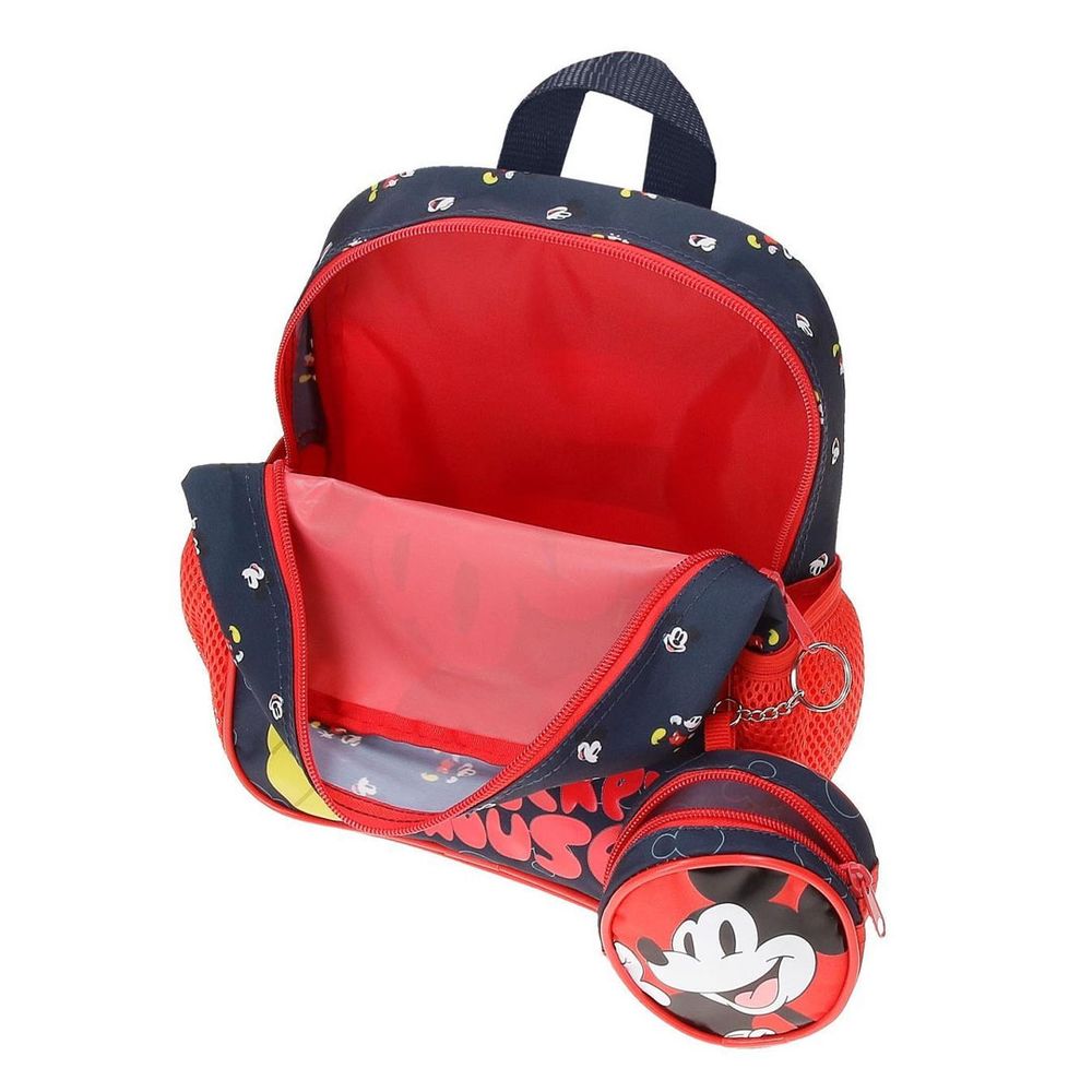 Disney Ranac 25 cm, M.Mouse Fashion 47320T1 sa točkićima, crveni slika 2