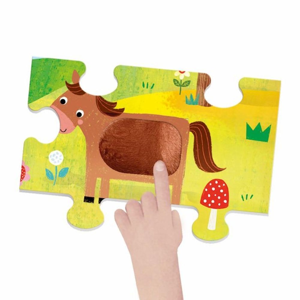 HEADU Taktilne puzzle Montessori Farm slika 3