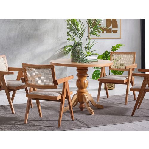 Roma - Natural Natural Dining Table & Chairs Set (4 Pieces) slika 3