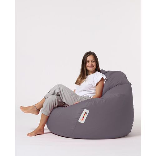 Atelier Del Sofa Premium XXL - Tamno Siva BaÅ¡tenska Fotelja od Pasulja slika 9