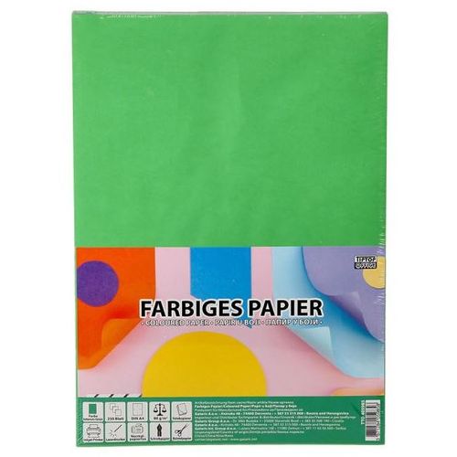 TipTop Office Papir u boji A4 250/1, Intenzivno zelena slika 1