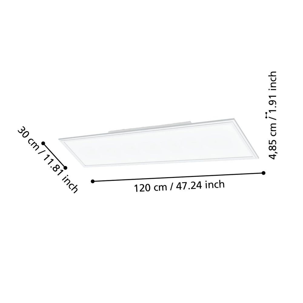 Eglo LED Panel 32,5W, 1200x300mm, Aluminij Bijeli "Salobrena-Z" slika 3