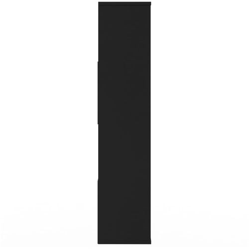 Sobna pregrada / ormarić sjajna crna 110x24x110 cm od iverice slika 6