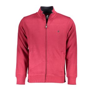 US GRAND POLO MEN'S RED ZIP SWEATSHIRT