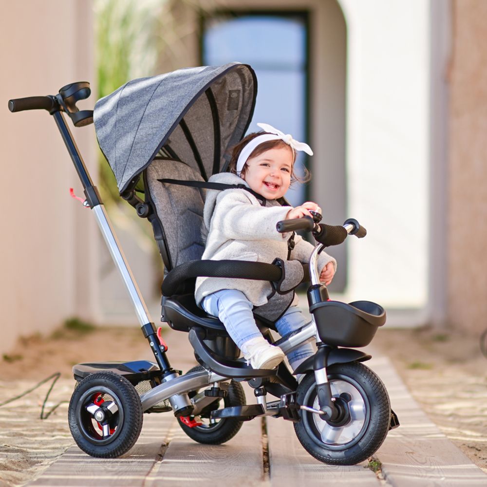 Lorelli Tricikl Zippy Air, Graphite slika 8