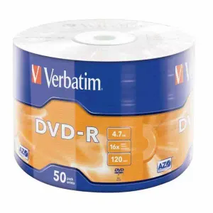 DVD-R Verbatim 16x 1/50 MATT SILVER AZO/WRAP