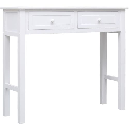 Konzolni stol bijeli 90 x 30 x 77 cm drveni slika 34