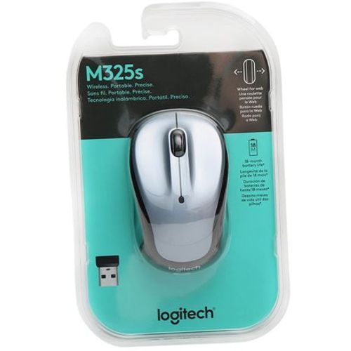 Logitech M325s Wireless Mouse, Light Silver slika 3